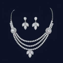 Brass White Jewel Set (Pack of 1)